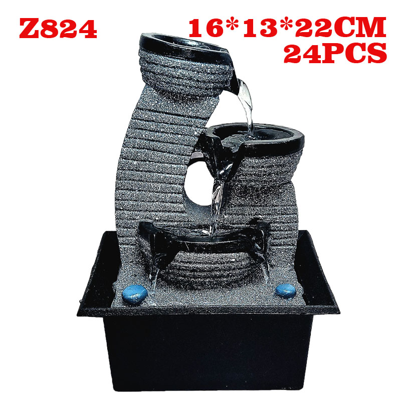 Z824假山工艺品流水喷泉树脂摆件创意树脂工艺家居装饰品