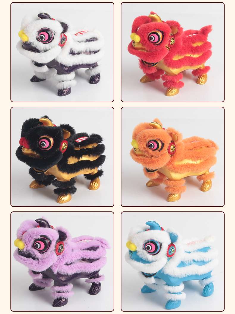 醒狮 狮子摆件 国潮舞狮醒狮创意摆件桌面茶桌装饰工艺品生日礼物详情图9