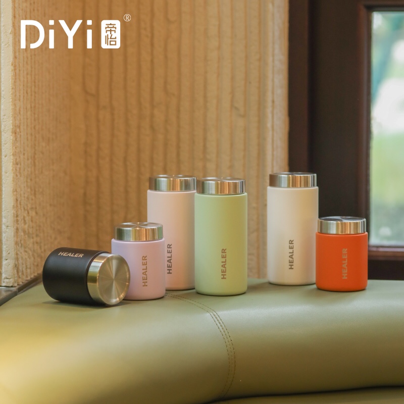 DY-BW1098 Diyi and Changzhi Cup 80ml steel cap screw on, powder-coated paint surface, six soft colors, 316 medical-grade stainless steel. Super value style, a must-have for autumn and winter! Item Picture