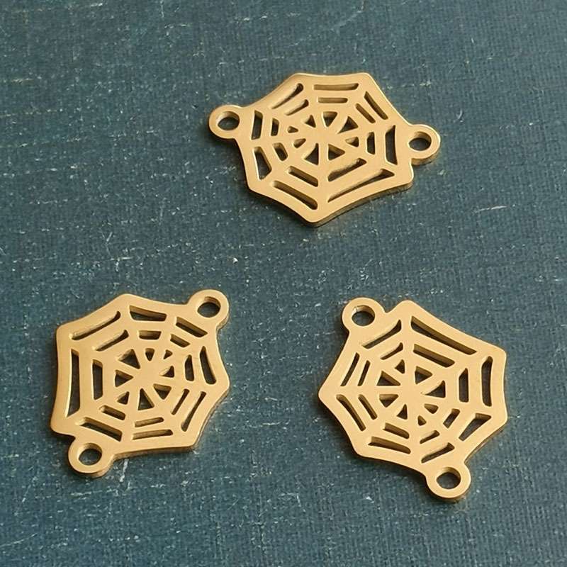 Stainless steel titanium steel pendants, bracelets, jewelry accessories, connectors, rackets, sun spiders do not rust or fade detail image 6