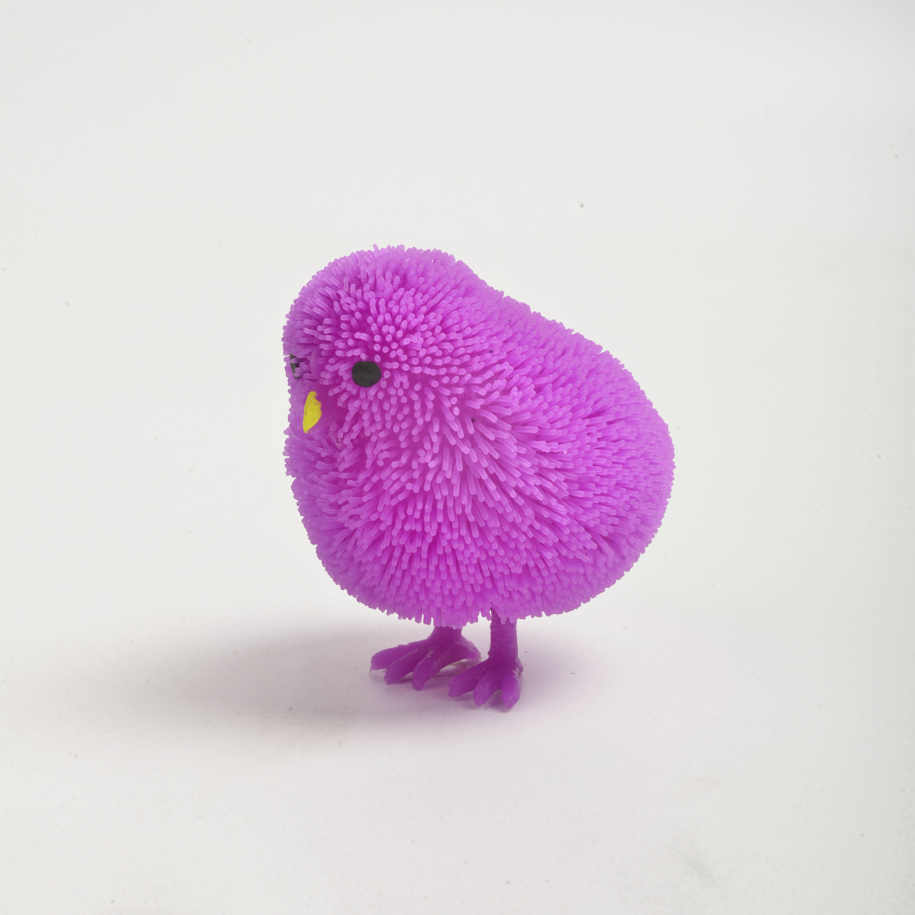 Factory Direct Sale Glitter Pom Pom Flashing Mouse TPR Toy Squeeze Fun Cute Fluffy Ball Toy details Picture