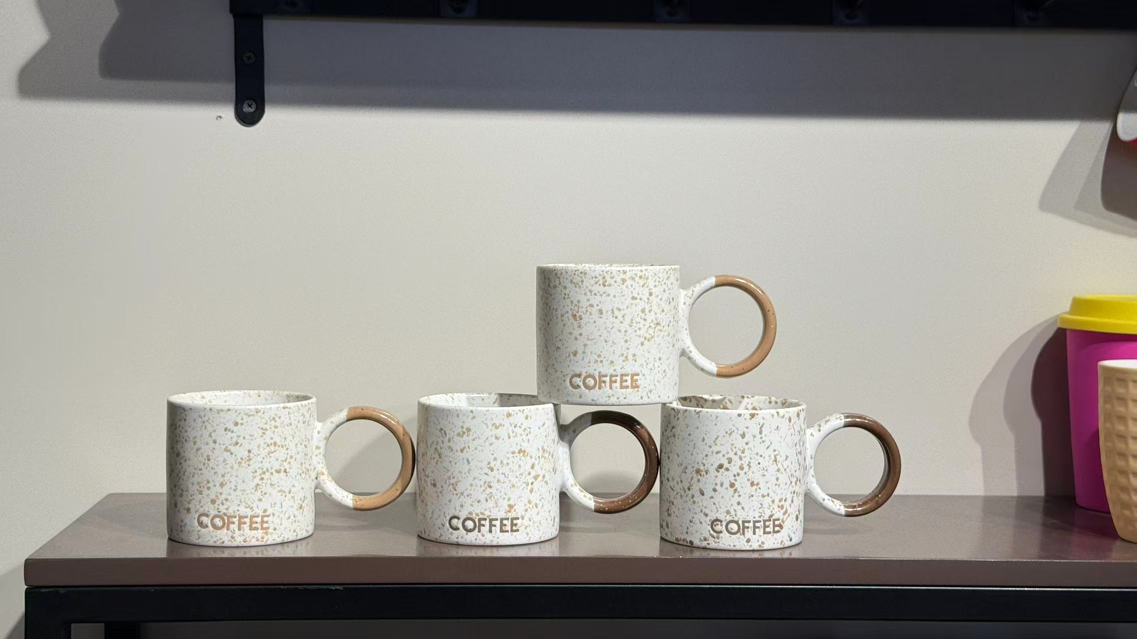 Spray some coffee cups