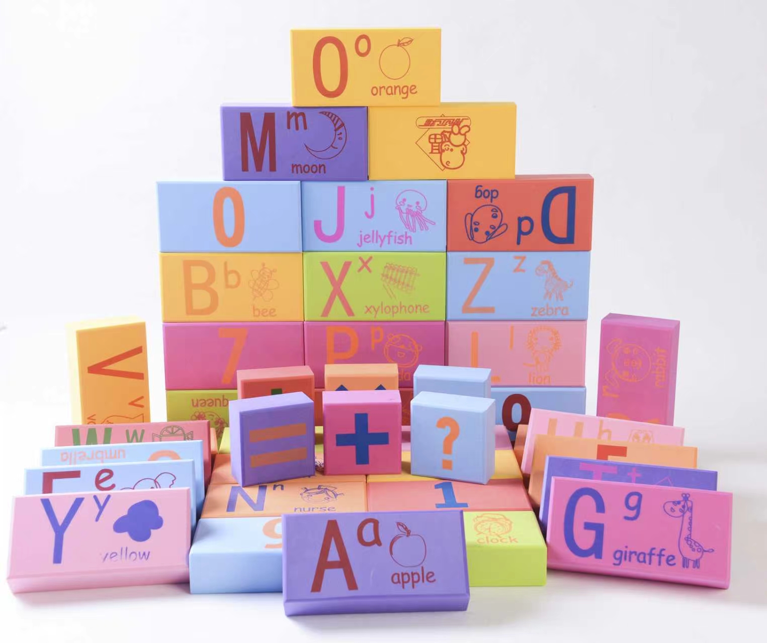 EVA材质英文教学积木