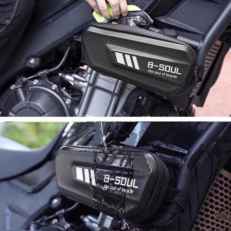 Mountain bike bag, triangle bag, motorcycle hard shell bag, road bike front beam bag, waterproof bag, equipment accessories pic 8