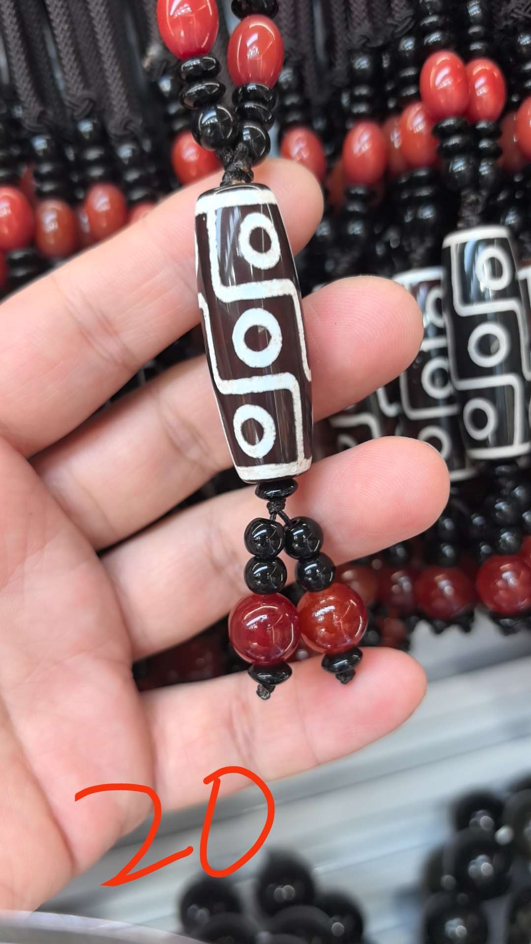 玛瑙天珠项链
