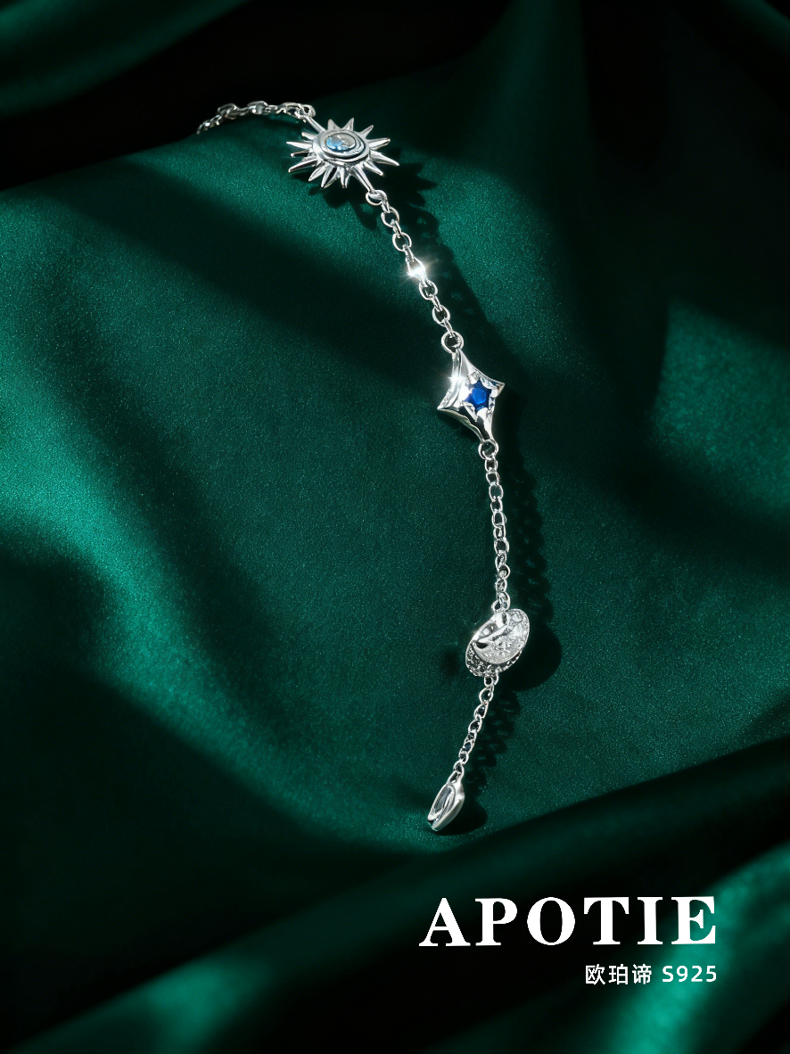 s925 pure silver original design silver jewelry niche designer brand bracelet detail image 3