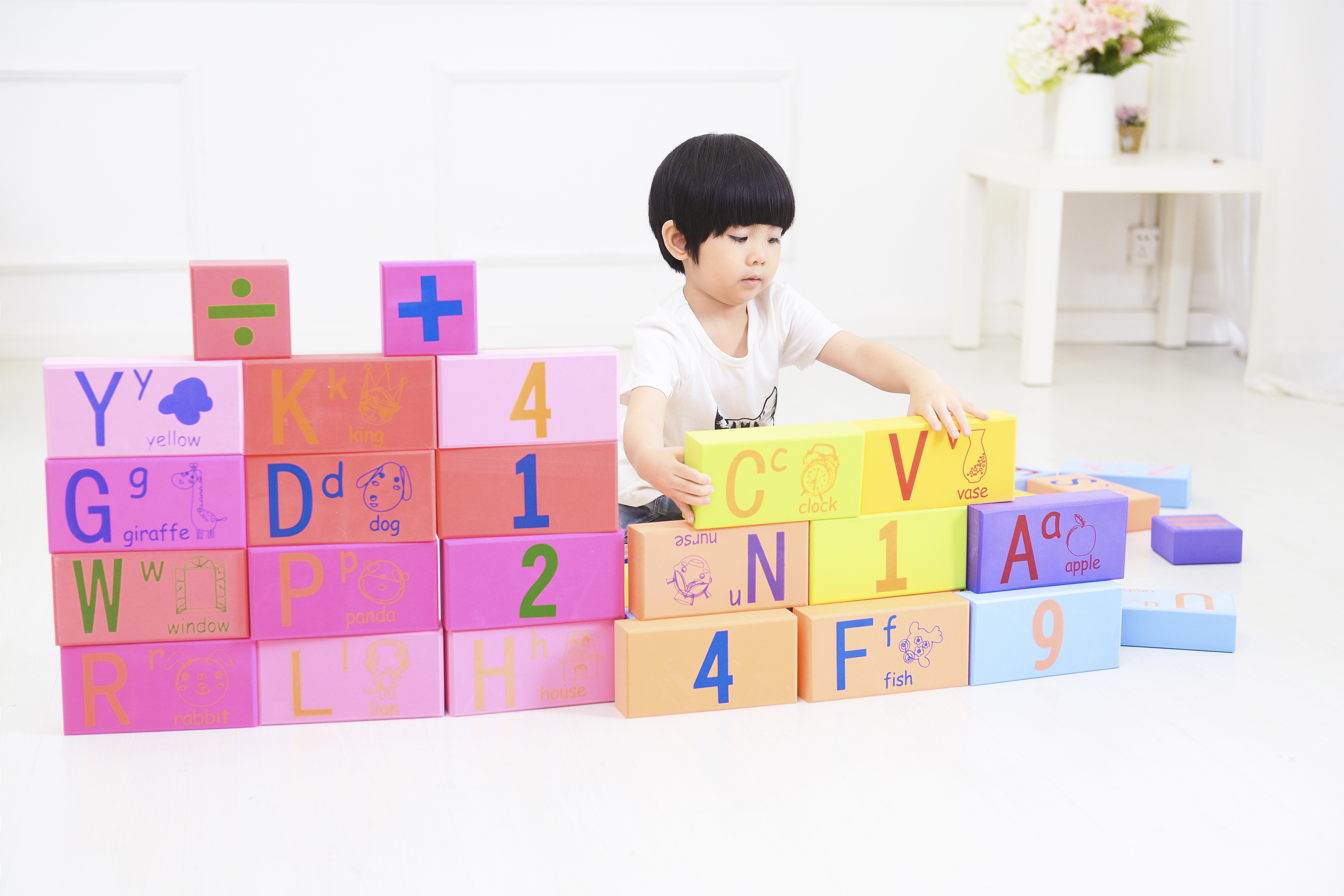 EVA材质英文教学积木产品图