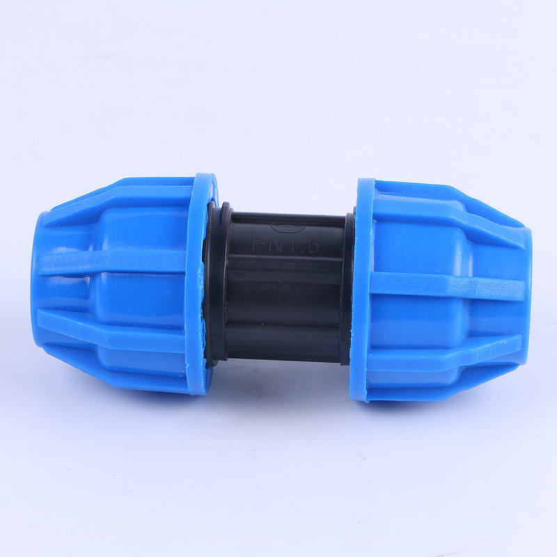 PE管蓝色快速活接头水管接头配件大全快接管件