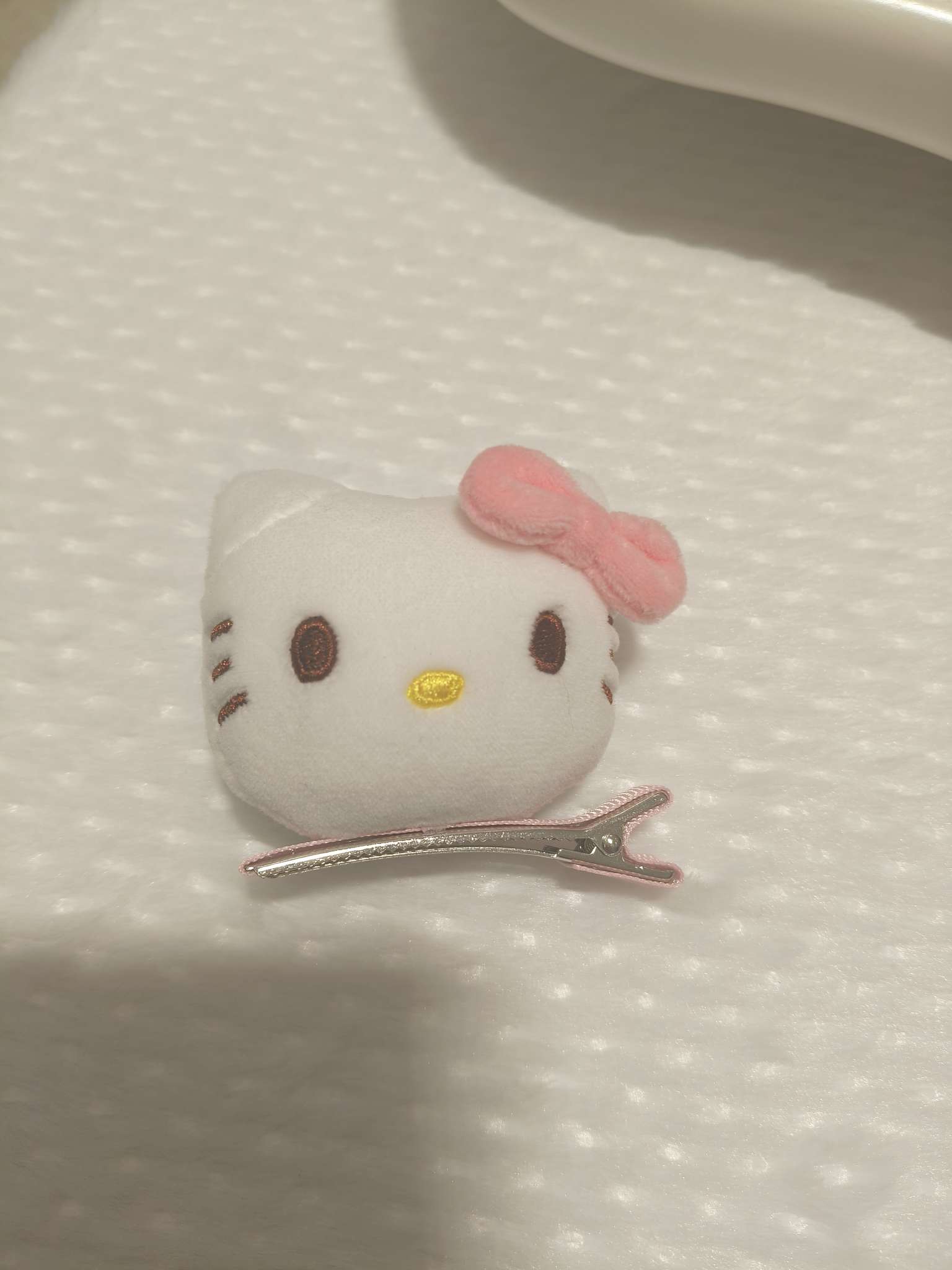 Sanrio Kitty cute plush border clip, hair clip