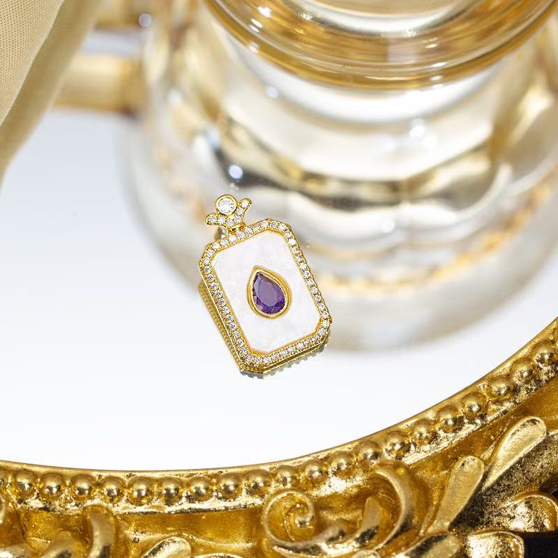 梦之涵饰品时尚爆款网络欧美出口铜镶镐 精美时尚吊坠饰品耳饰饰品烧焊锆石耳环烧焊耳环耳环产品图