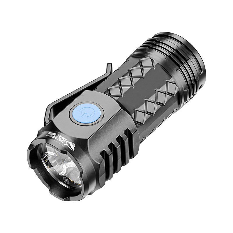 New outdoor ultra-bright long-range lightweight portable flashlight, a powerful mini household flashlight that can be carried around Item Picture