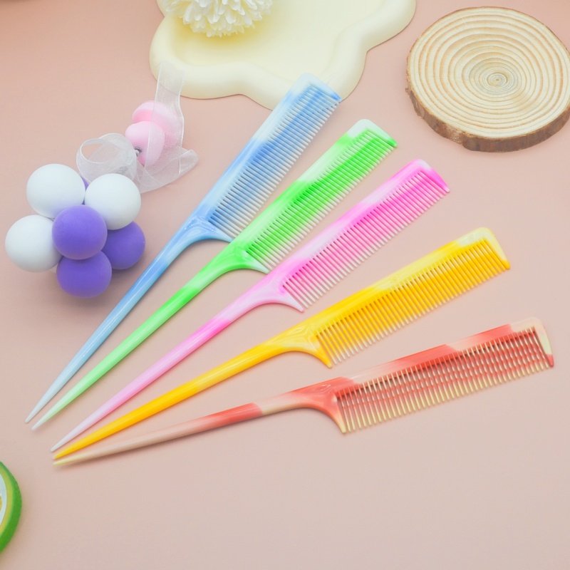 厂家直销A701A外贸塑料尖尾梳子塑料梳子 分发梳子 非洲黑人梳子产品图