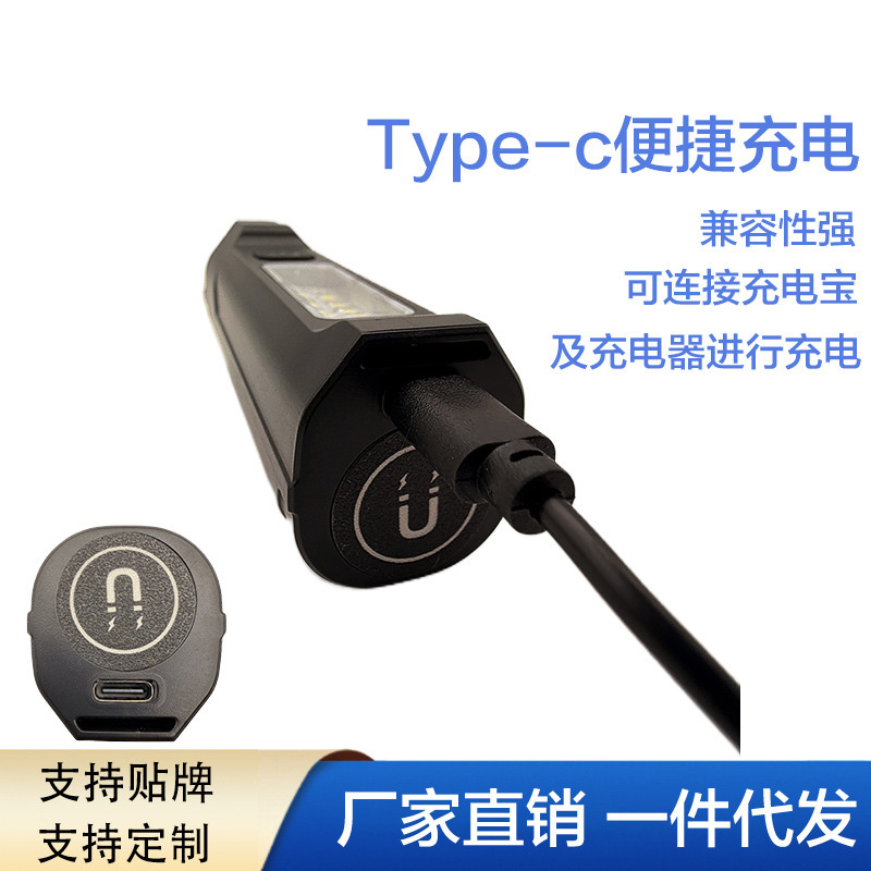 Wholesale usb charging, focusing, long-range led multi-functional flashlight, strong light, portable, long battery life, laser handheld Specification image