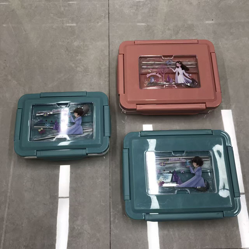 不锈钢卡通饭盒含不锈钢餐具详情6