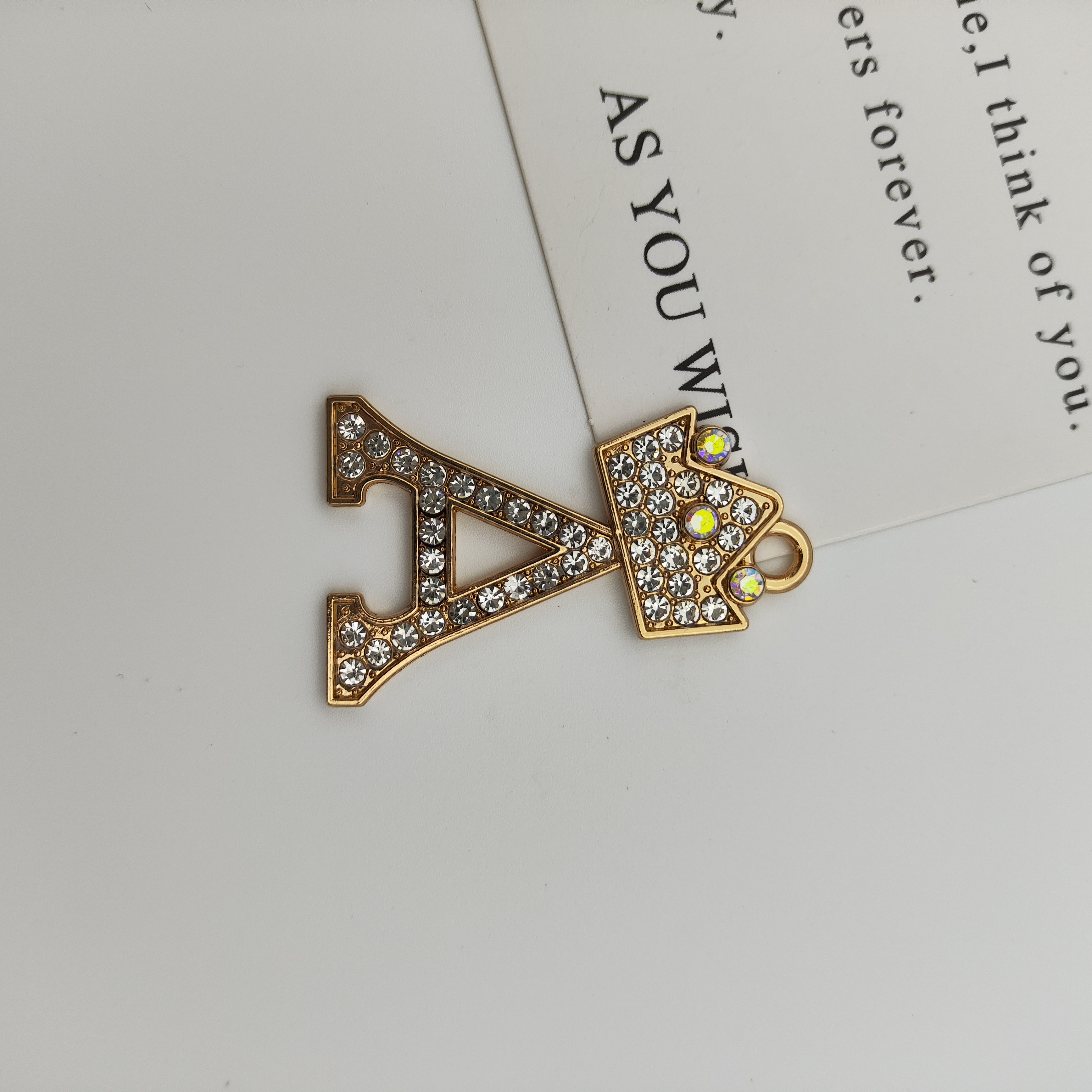 大字母点钻饰品配件 合金配件批发