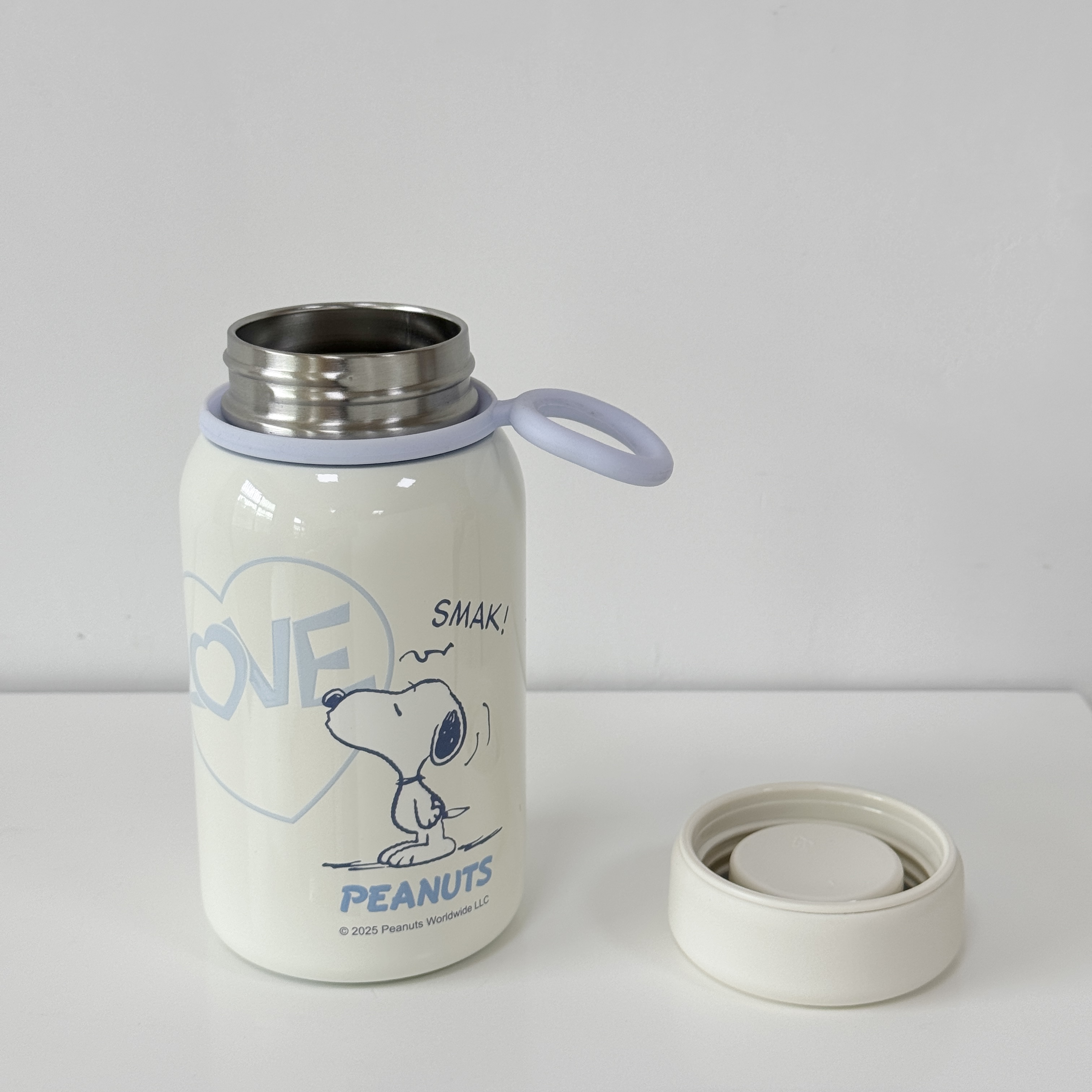 TinkerTot史努比正版授权不锈钢牛奶保温杯380ml产品图