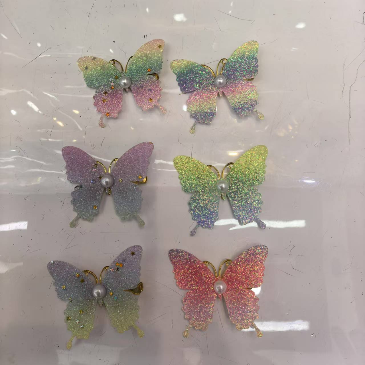 花朵小爪夹植绒抓夹卡通发夹髮爪发饰发夹配饰儿童可爱款