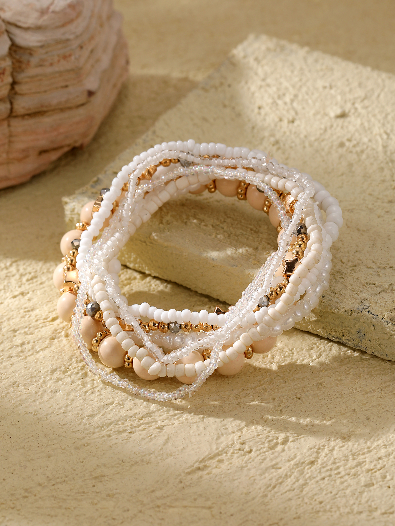 厂家直销跨境爆款水晶米珠手串多种元素手链                  