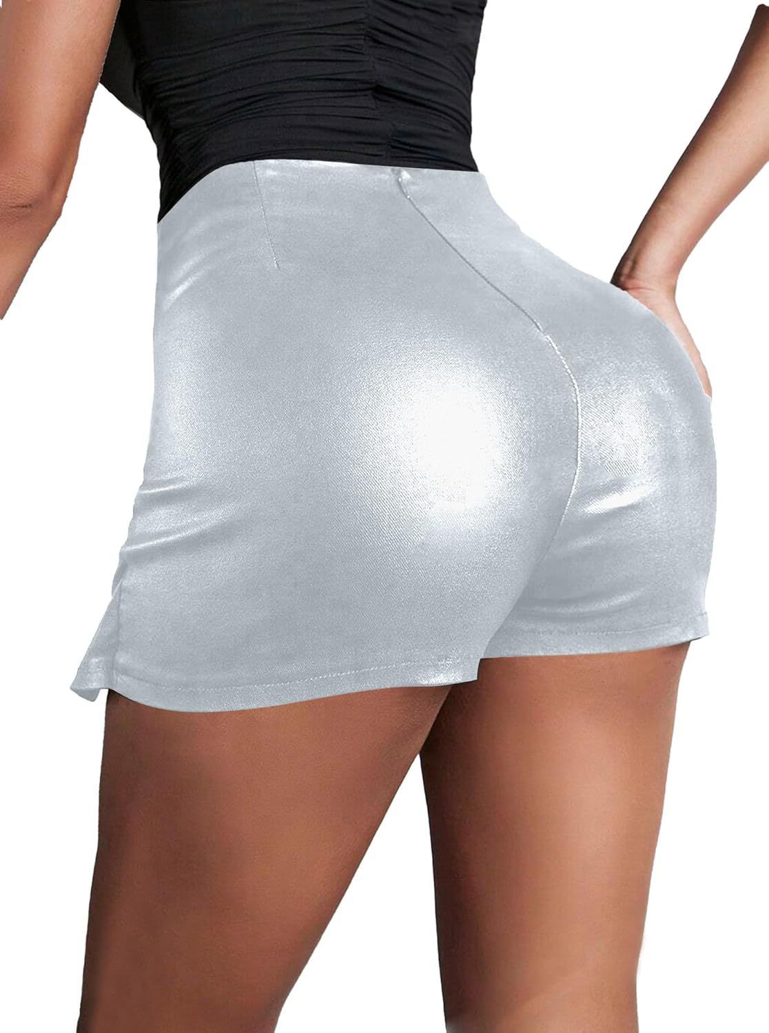 源头专业生产烫金面料裙裤女装非洲大码欧美女士低腰防走光包臀性感短裤纯色开叉修身短裤支持定制贴牌加工跨境电商亚马逊速卖通稀详情图14