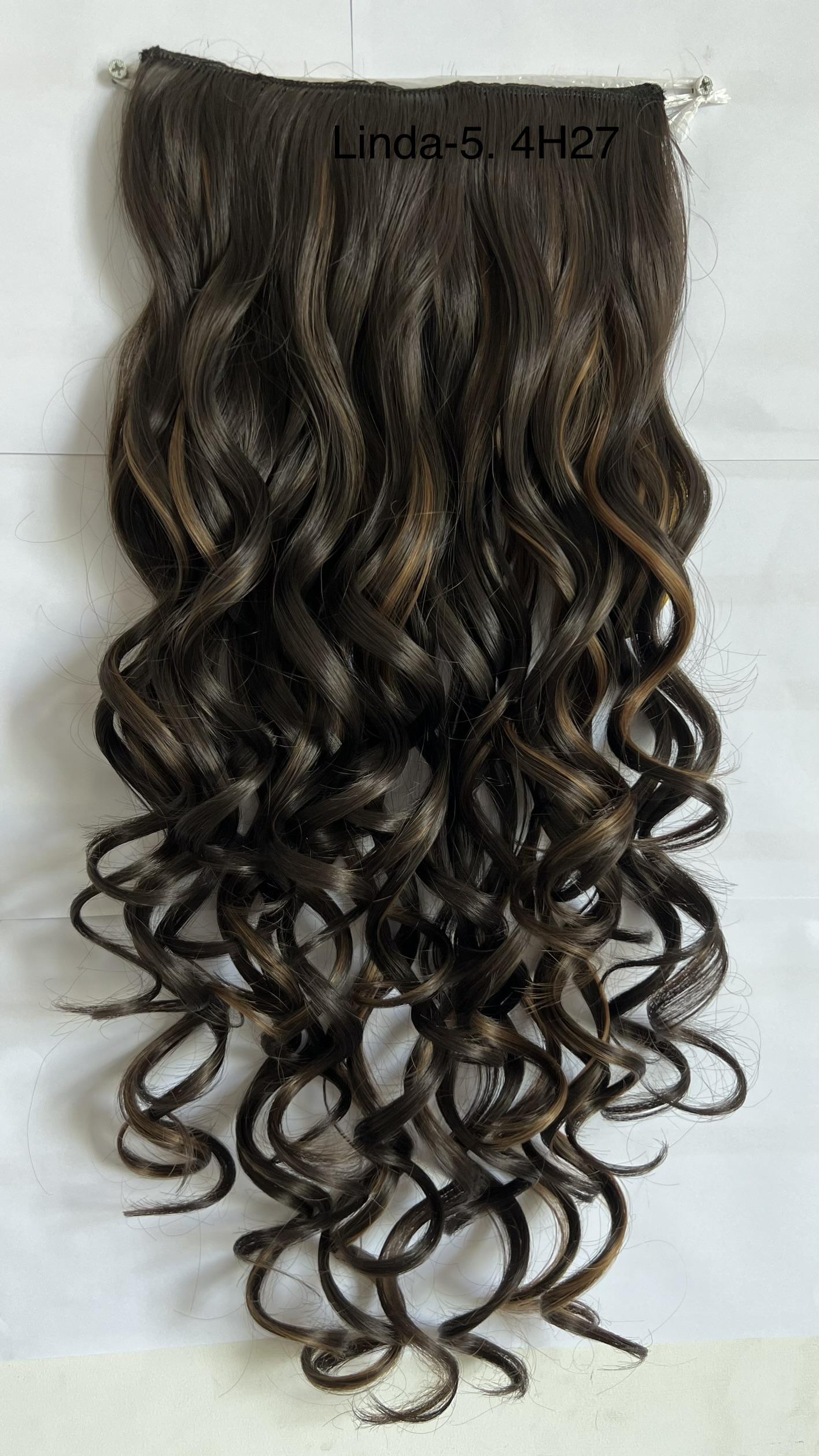 Yiyang hair accessories, wigs, hair extensions, matte high-temperature silk SHT three-tooth hair extensions, simulated hair, chemical fiber extended and thickened BB clips, hand-wound large wave hair curls, hair extensions, hair extensions details Picture