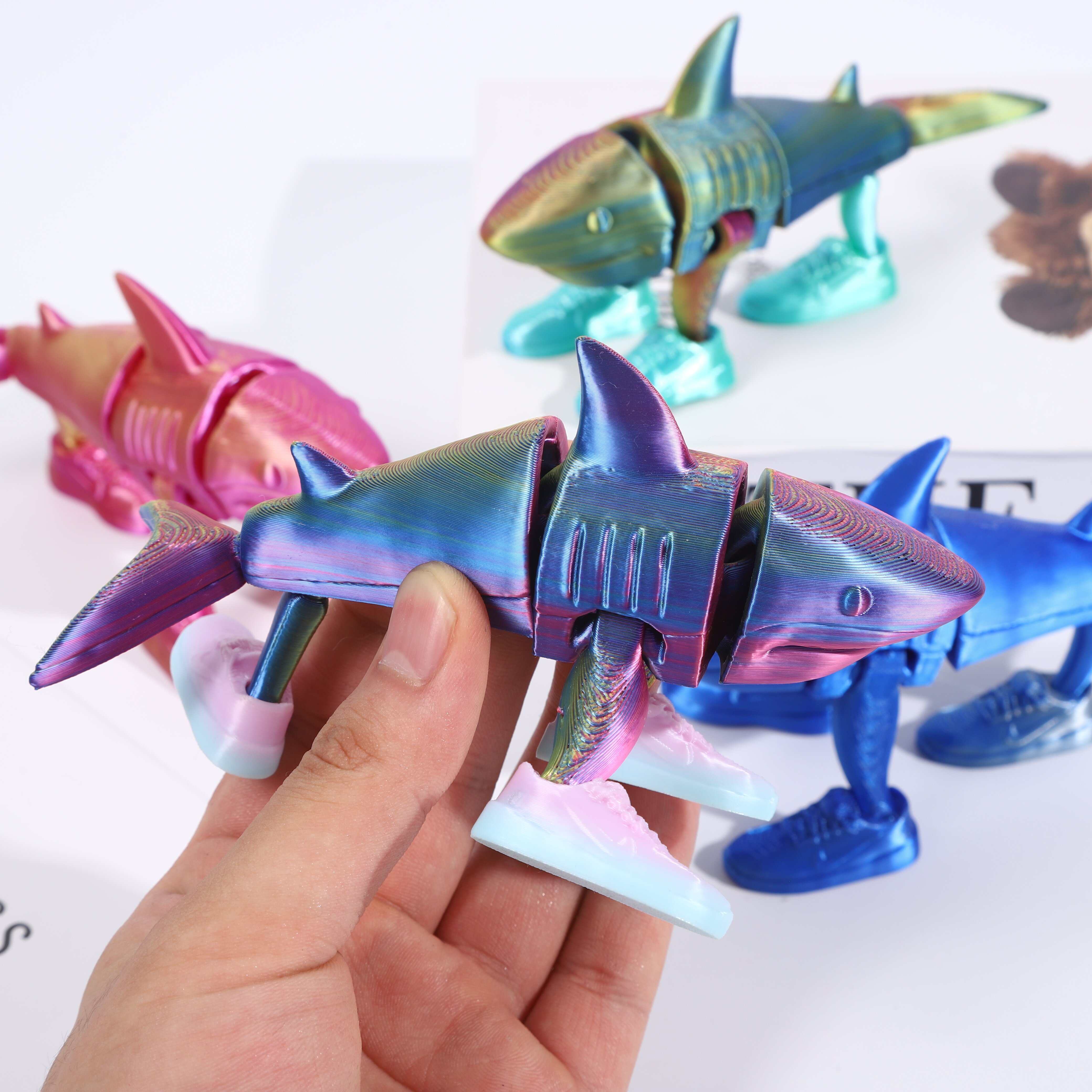 3D printed toy shark Application Scenario