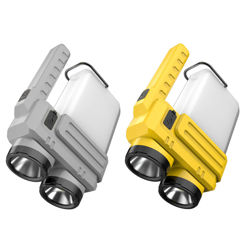 Outdoor sports fast-charging large-capacity portable camping lamp, patrol fishing lamp, hand-held high-power camping lighting lamp Item Picture