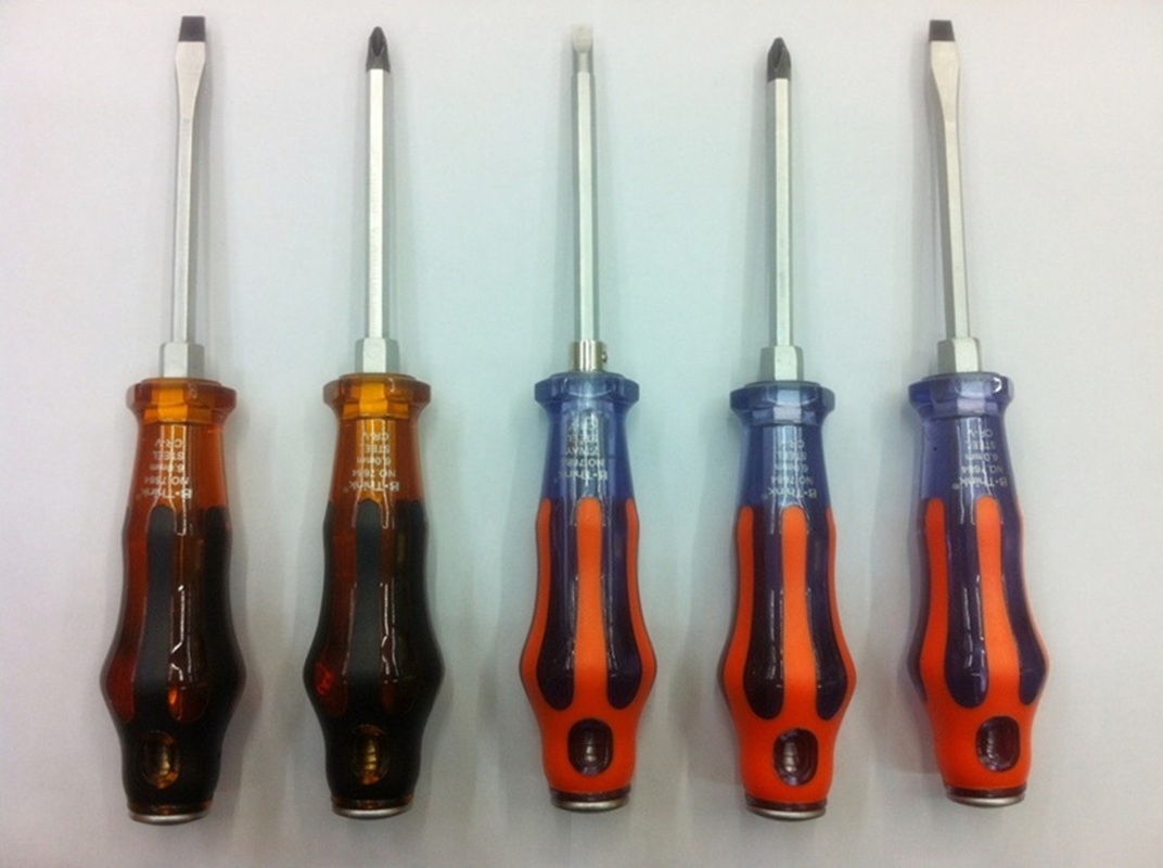 螺丝刀厂家批发按摩柄两用螺丝刀十字组合两用螺丝刀