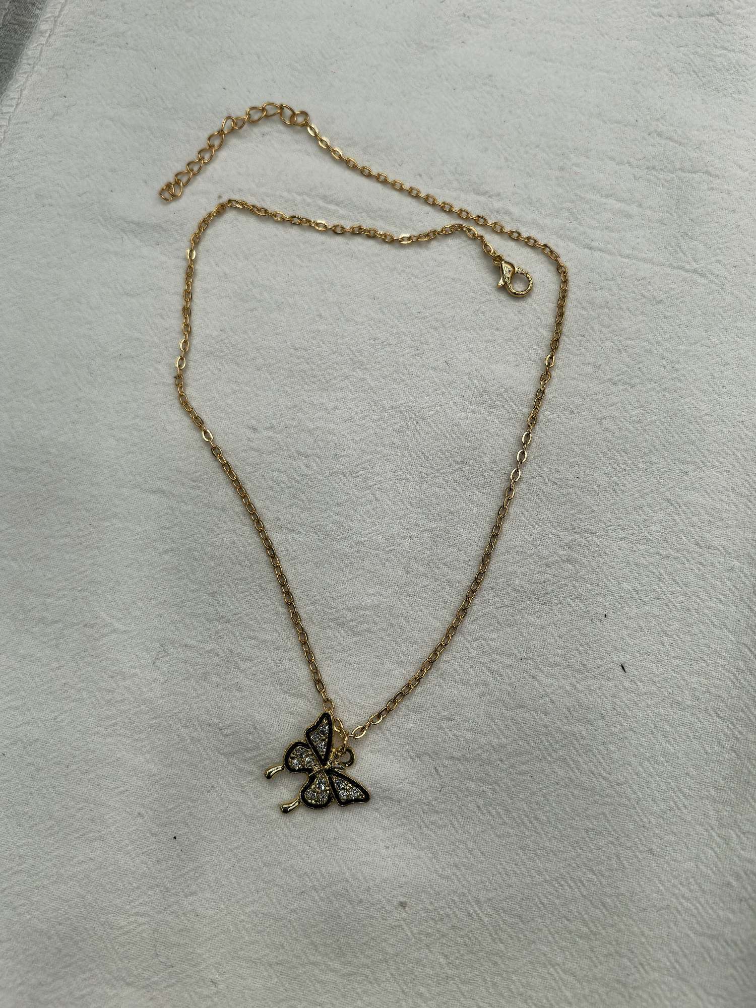 时尚合金项链珍珠水钻瓜链项饰品简约百搭女款项链首饰品项链