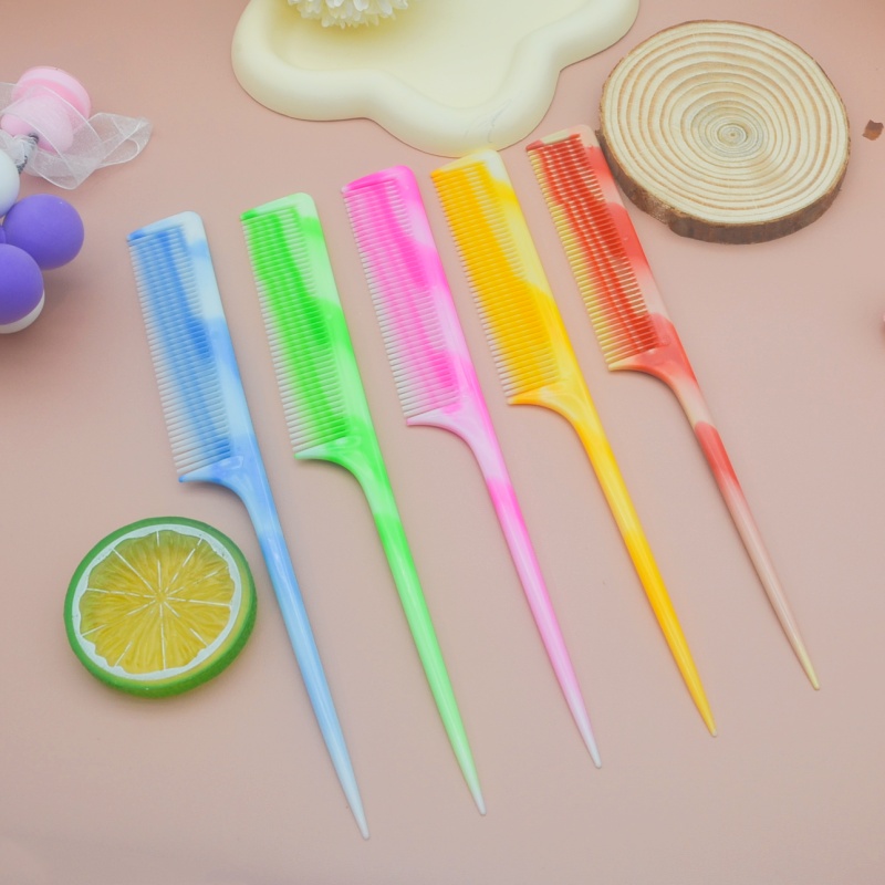 厂家直销A701A外贸塑料尖尾梳子塑料梳子 分发梳子 非洲黑人梳子