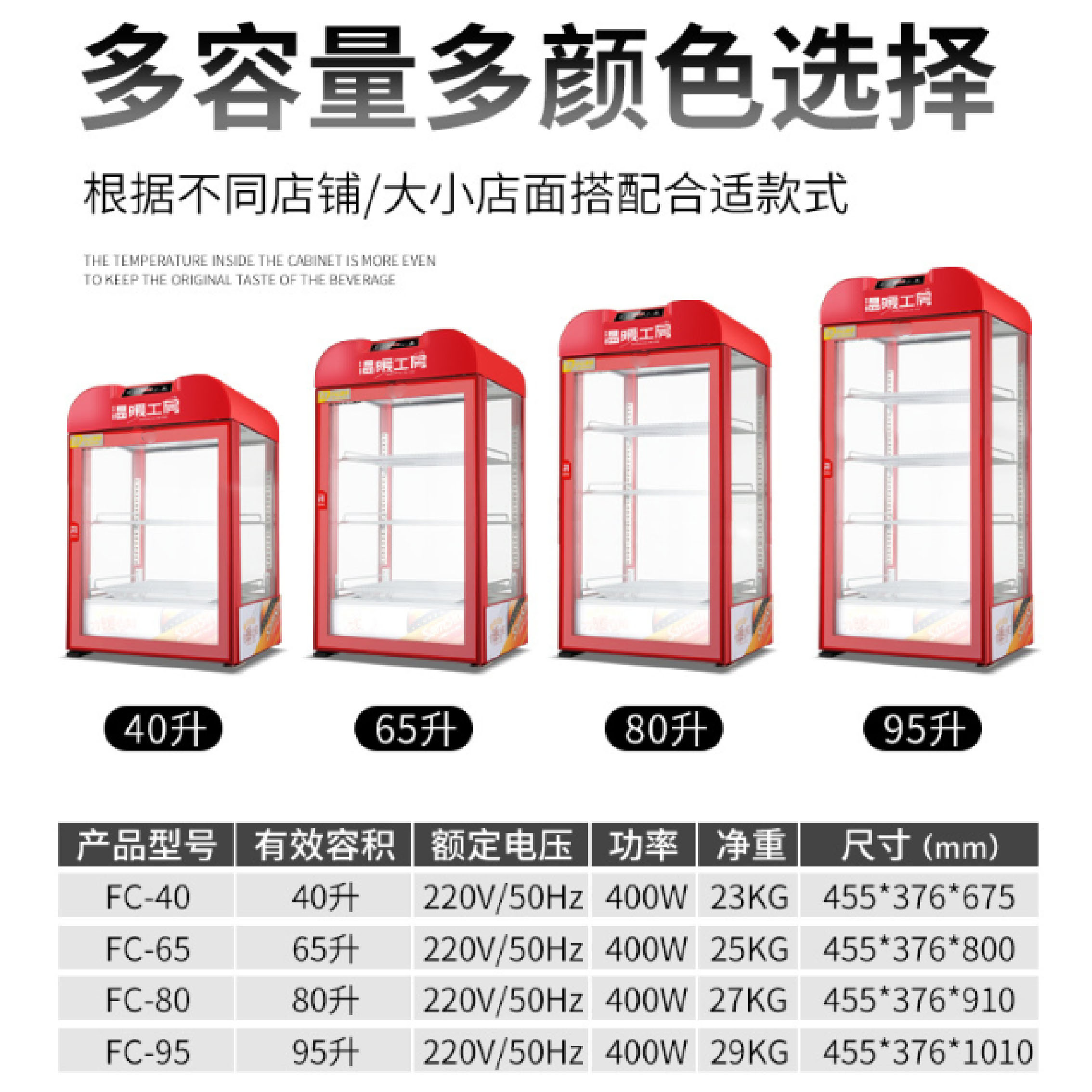 Hot drink cabinet, commercial supermarket display cabinet, beverage heating cabinet, beverage insulation cabinet, milk tea heating cabinet, hot drink machine Item Picture