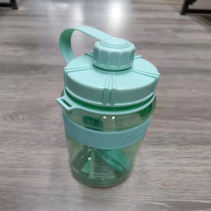 便利100大容量翻盖塑料运动水杯 超级便携防漏泡茶杯户外学生水杯