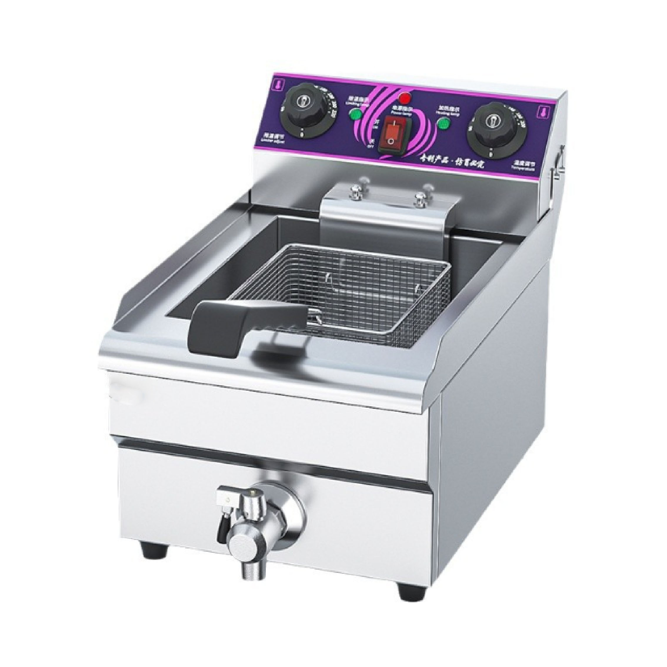 Electric fryers, commercial single and double cylinder deep fryers, setting up stalls to fry French fries and fried chicken, temperature-controlled electric fryers, wholesale from manufacturers Application Scenario