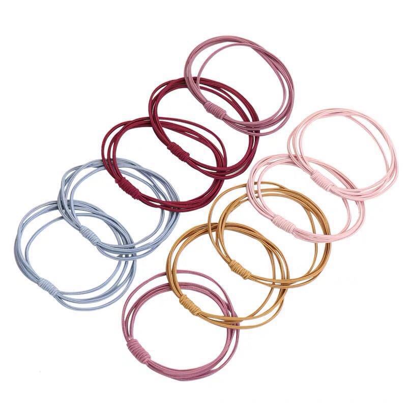 皮筋高弹力黑色扎头发头绳马尾头饰发绳不伤发新款高端发圈女防滑