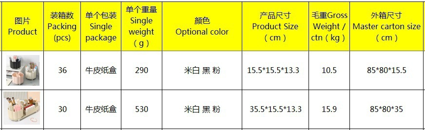 桌面旋转化妆刷收纳筒化妆品收纳盒置物架台面梳妆台口红眼影笔筒详情1