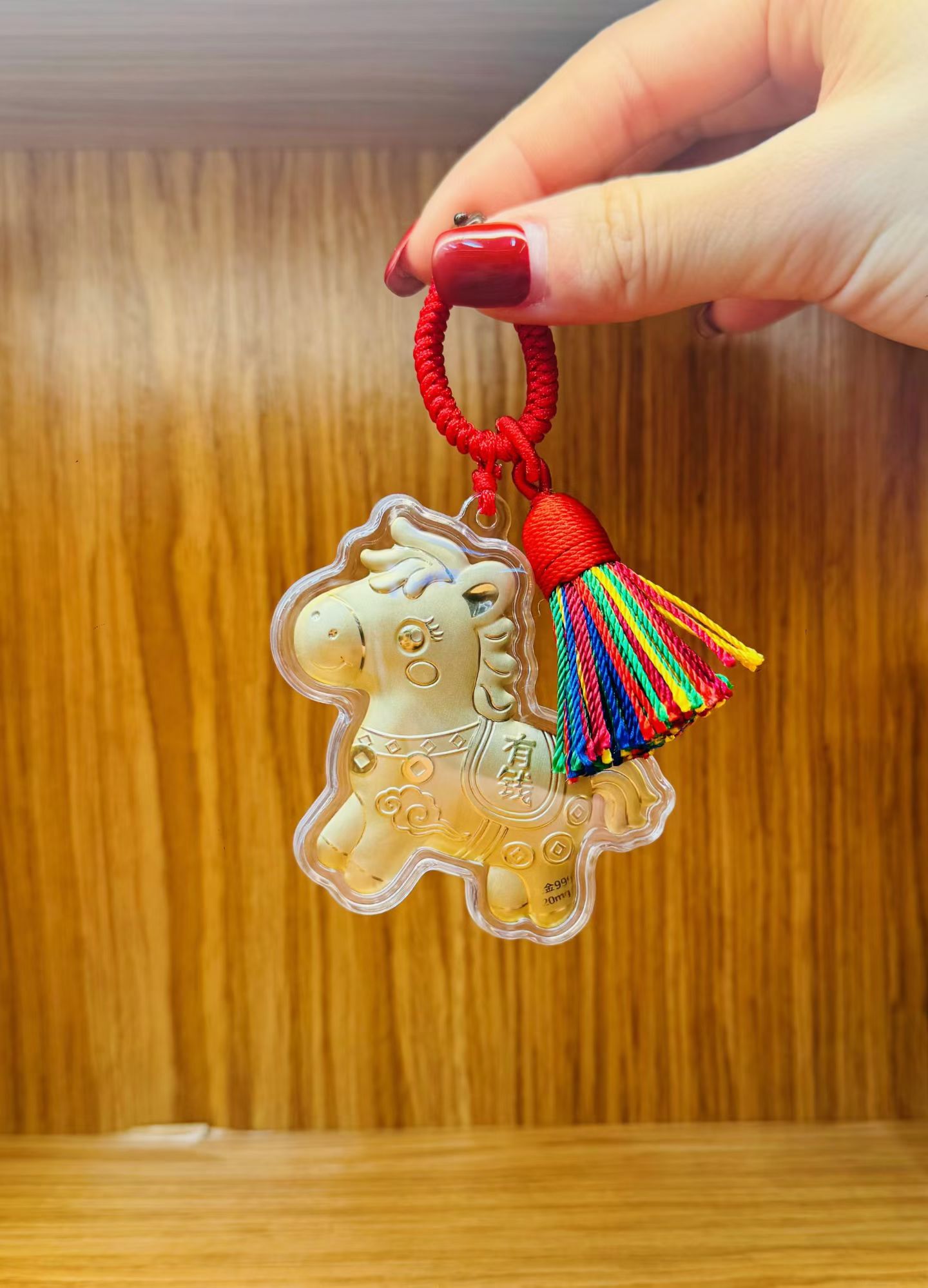 High-end and elegant pendants, lucky handicrafts, embroidery, cross-stitch, pearl paintings, car key cases, Buddhist and Taoist style gifts and collectibles detail image 2