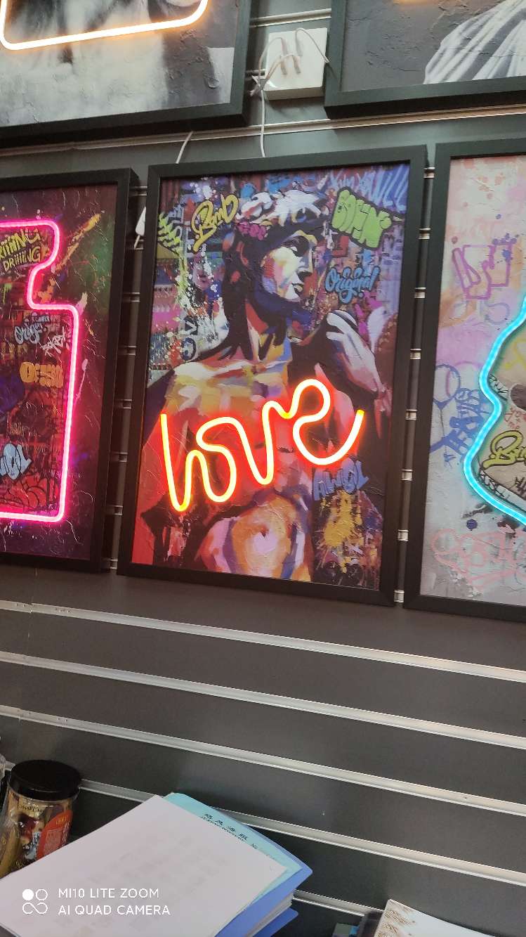 精品版画，灯画LED灯，D46446