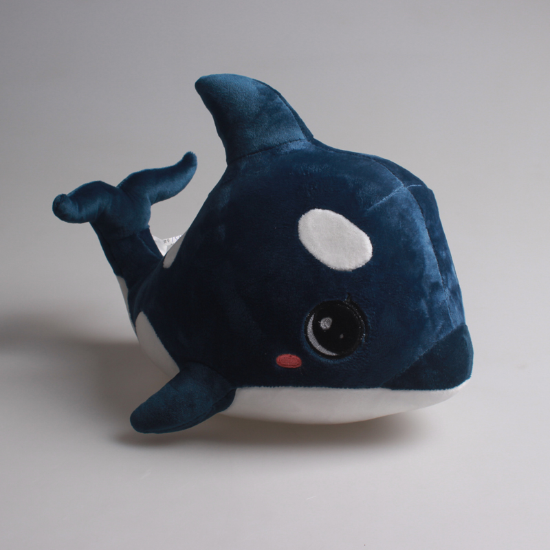 欧美跨境毛绒玩具可爱鲨鱼可定制LOGO和颜色详情8