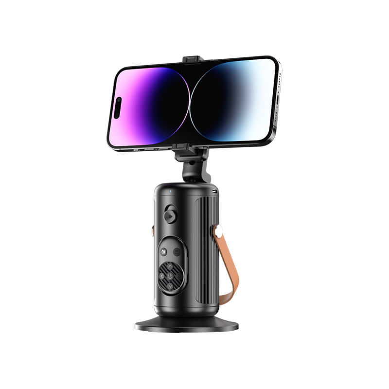 Q04 Intelligent Ai Face Tracking Phone Holder With Multifunctional Wireless Remote Control 360 Auto Face Tracking full figure
