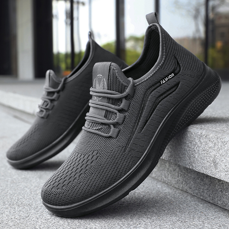 Men's sports shoes, autumn breathable, casual and comfortable single shoes, Korean style trendy and fashionable, soft-soled and not tiring to the feet, running shoes Specification drawing