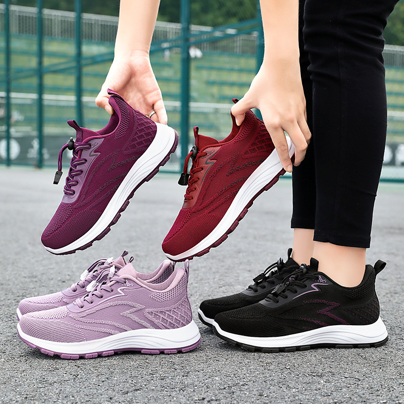 Healthy walking shoes for women 2025 autumn sports style, breathable and comfortable, wholesale and distribution of single shoes, trendy shoes for middle-aged and elderly mothers Specification drawing