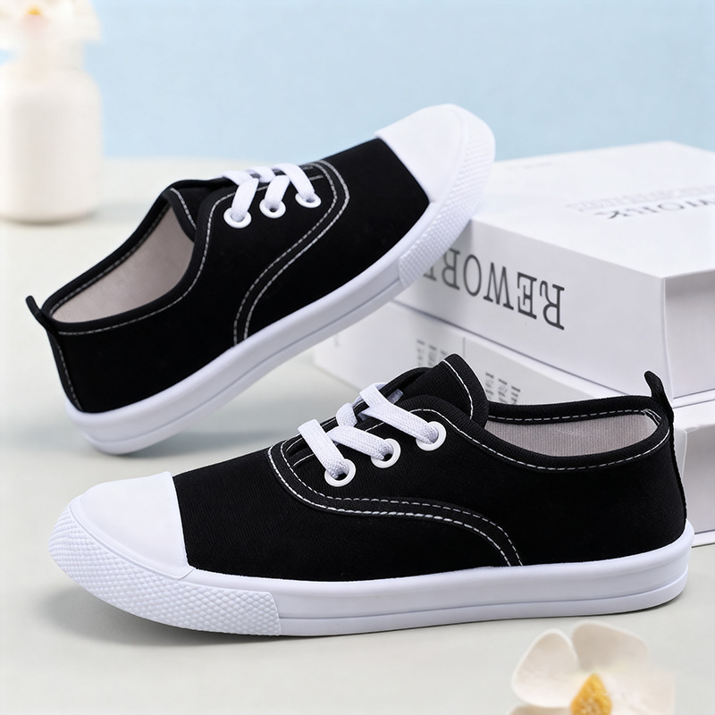 New versatile canvas shoes for children, fashionable children's shoes for kids, casual shoes for boys with cookie soles, 1-6 years old Specification drawing
