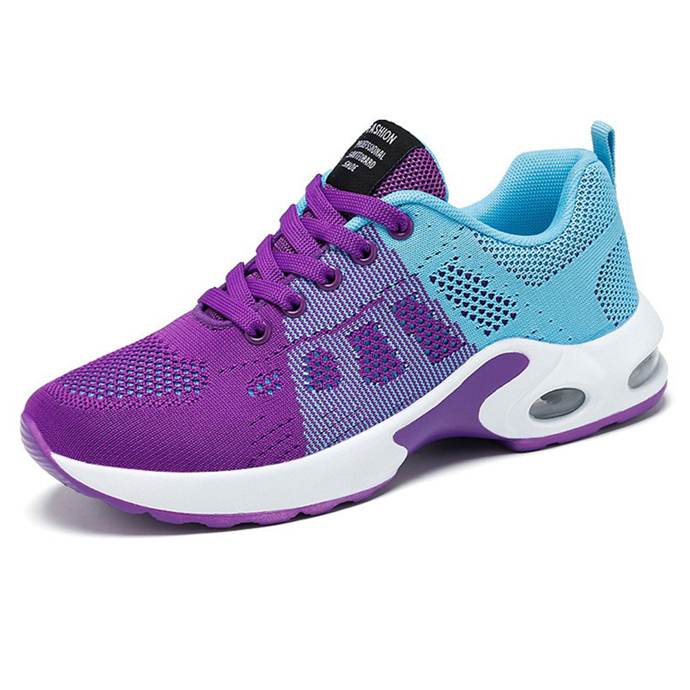 Customized shoes for women's foreign trade, breathable and lightweight mom shoes, lace-up air cushion cross-border sports shoes for women's casual sports Item Picture