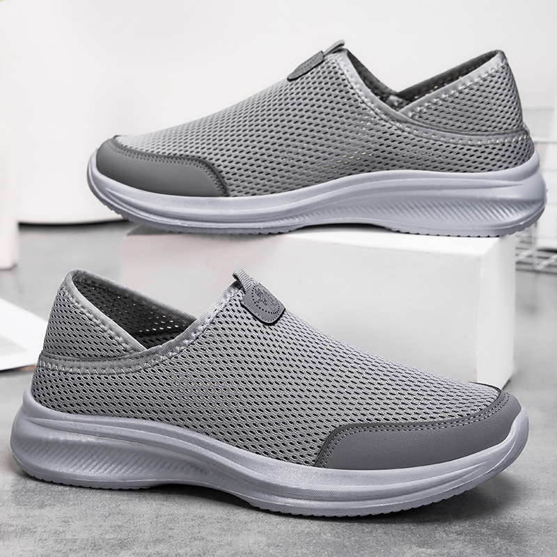 New men's shoes for mosquito repellent cross-border delivery, a pair of old Beijing cloth shoes, breathable, casual and comfortable, couple dad shoes Specification drawing