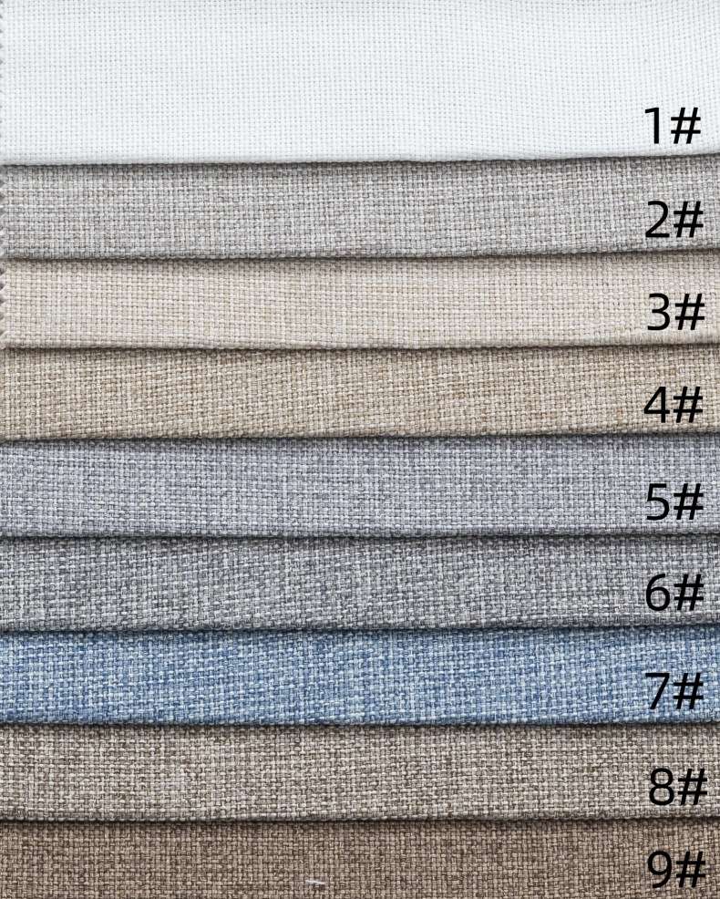The manufacturer wholesals thickened fine linen fabric, imitation linen fabric, throw pillows, sofa throw pillows, bags, pet fabric, and coarse linen detail image 5