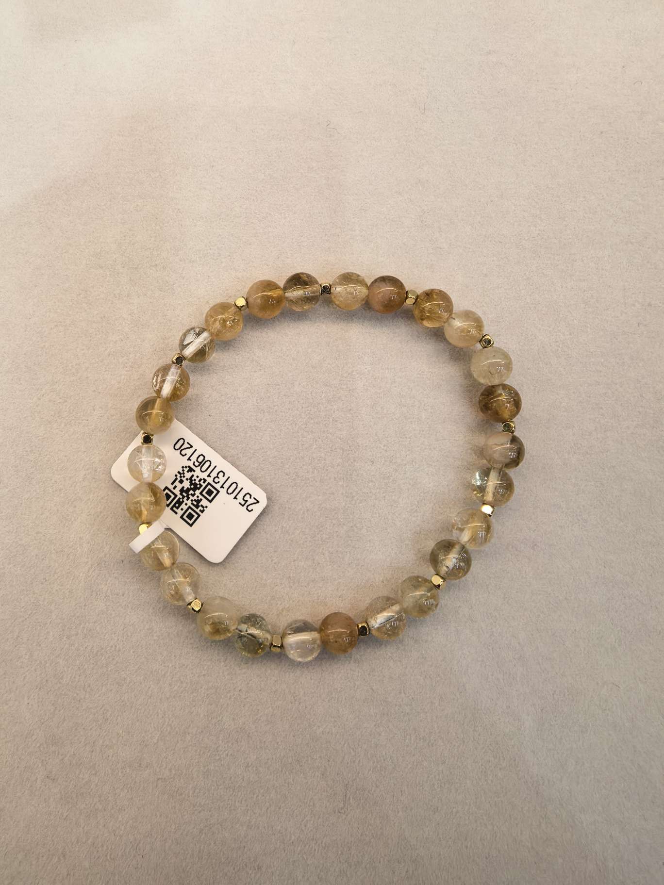 天然黄塔晶水晶手链女小众高级感黄虎眼水晶手串手饰女 