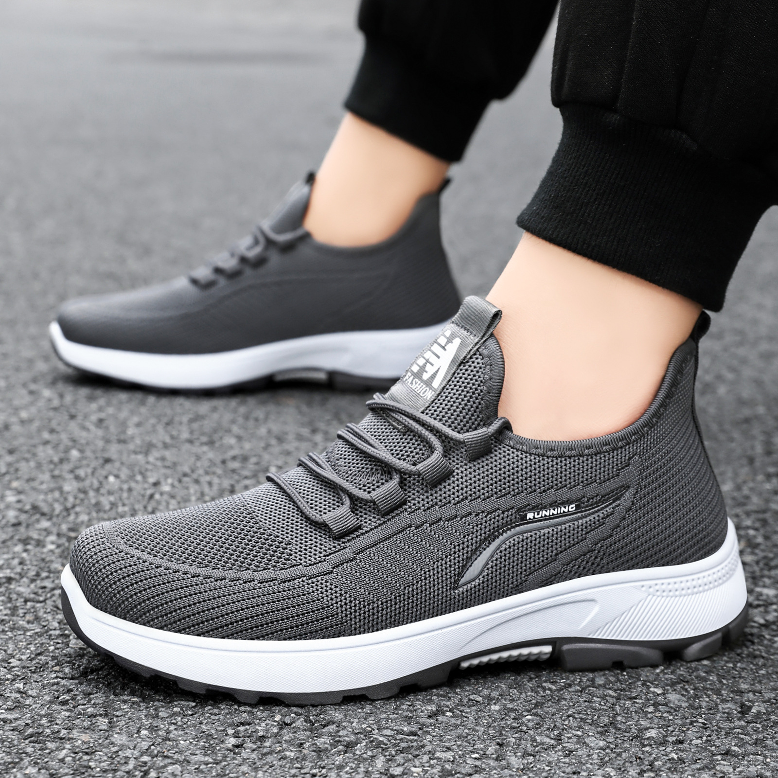 New men's shoes for autumn, versatile casual single shoes, soft soles, not tiring to the feet, dad shoes, cross-border consignment of sports shoes Specification drawing