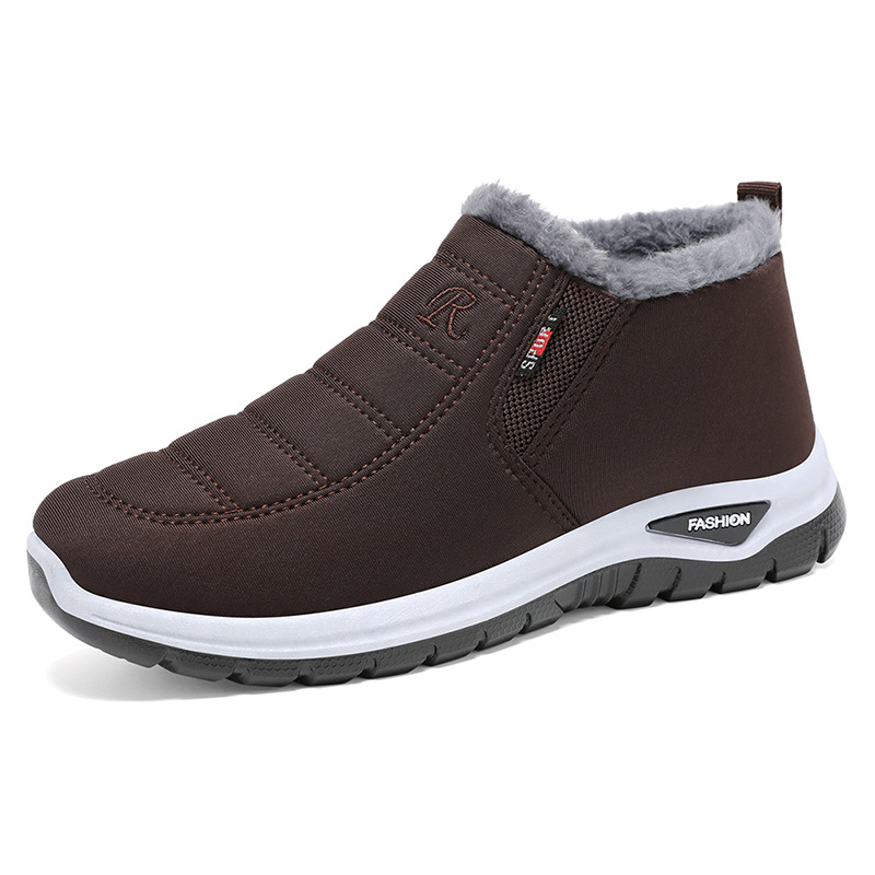 Snow boots Men 2024 New cross-border temu cotton shoes, one-foot fleece and thickened dad shoes, winter cotton shoes Item Picture