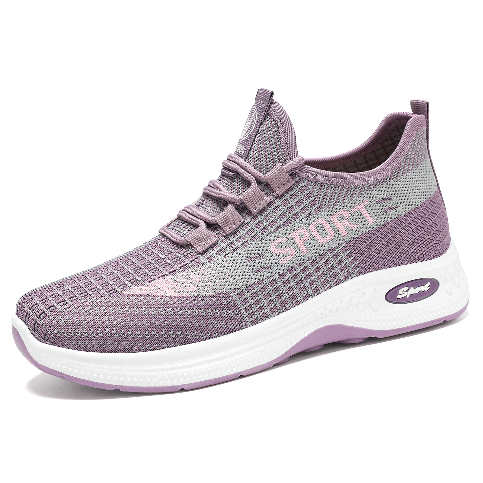 This is a breathable, versatile and non-tiring running shoe for women in autumn. It features a woven mesh design and a soft-soled, comfortable and casual sports shoe Item Picture