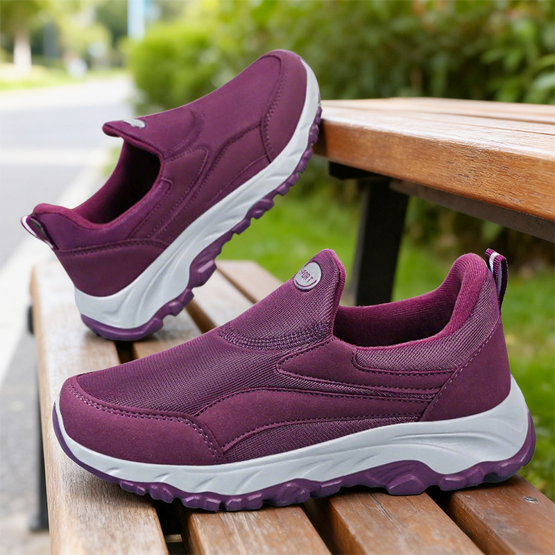Autumn Mom sports shoes, women's elderly shoes, women's soft soles, anti-slip for middle-aged and elderly people, casual walking couple style details Picture