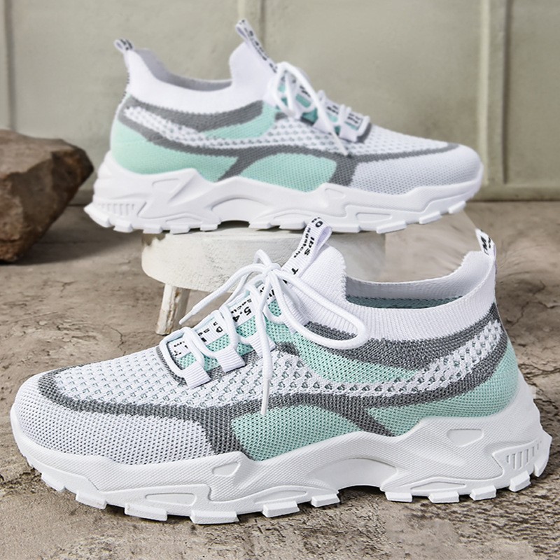 Women's fashion autumn new cross-border shoes: Soft-soled women's shoes, breathable mesh shoes, lightweight dad shoes details Picture